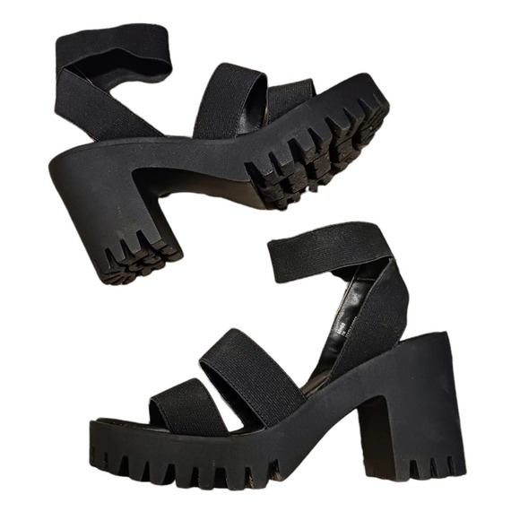 Madden Girl Shoes Steve Madden Lug Sole Sandal Sz 7m Y2k Sohoo